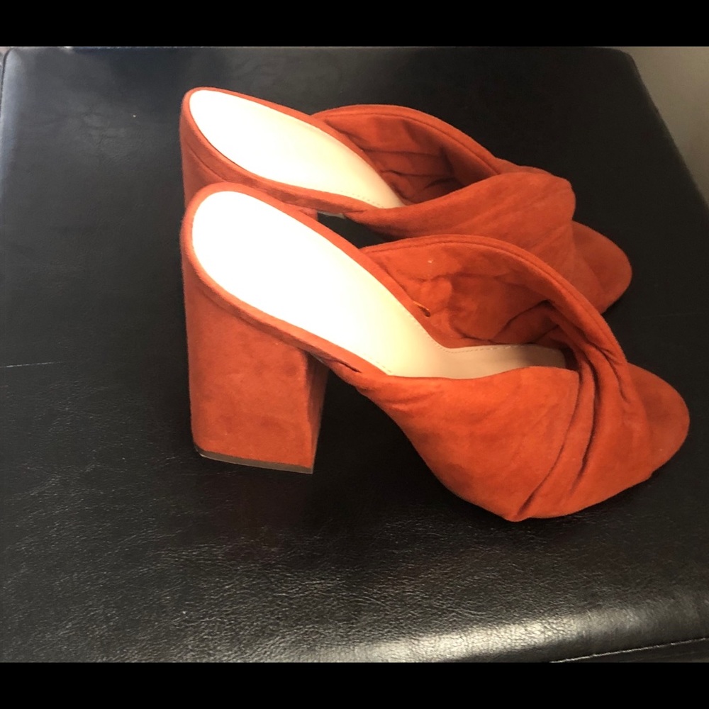 F21 Rust Orange Mules